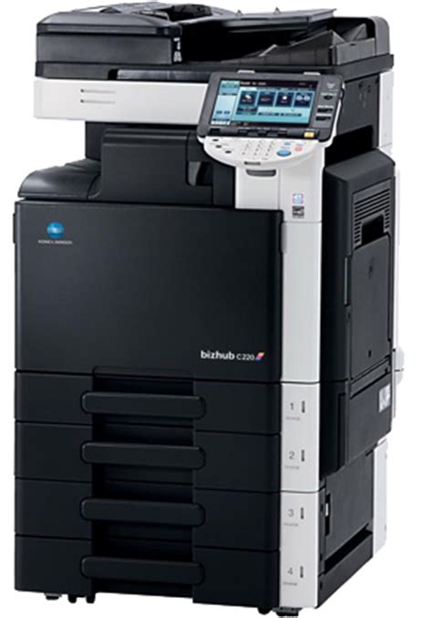 Find everything from driver to manuals of all of our bizhub or accurio products. Konica Minolta Bizhub C220 Multifunction Printer