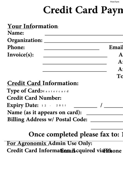 Check spelling or type a new query. Fillable Sample Credit Card Payment Form printable pdf download