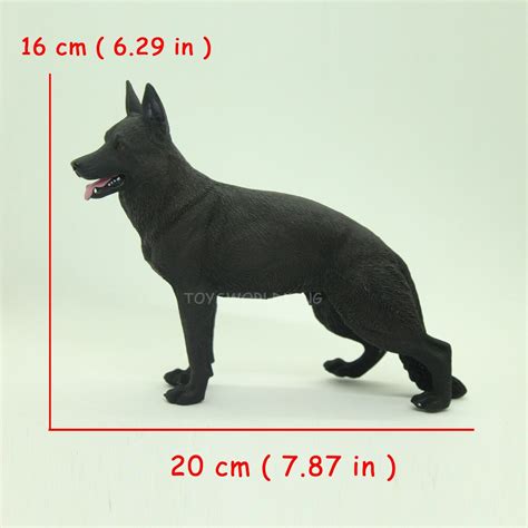 16 Scale Black German Shepherd Dog Figurine Model Toy For 12in Action