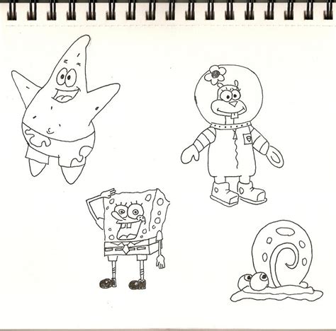 Spongebob Doodles By Crashingdoll On Deviantart