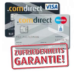 Die comdirect kreditkarte gibt es automatisch zum girokonto mit dazu und sie bietet unter anderem die möglichkeit, im europäischen ausland kostenlos zu bezahlen und geld abzuheben. Comdirect Girokonto, kostenlos www.comdirect.de