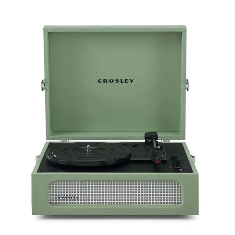 Crosley Voyager Turntable In Sage Cr8017b Sa The Home Depot