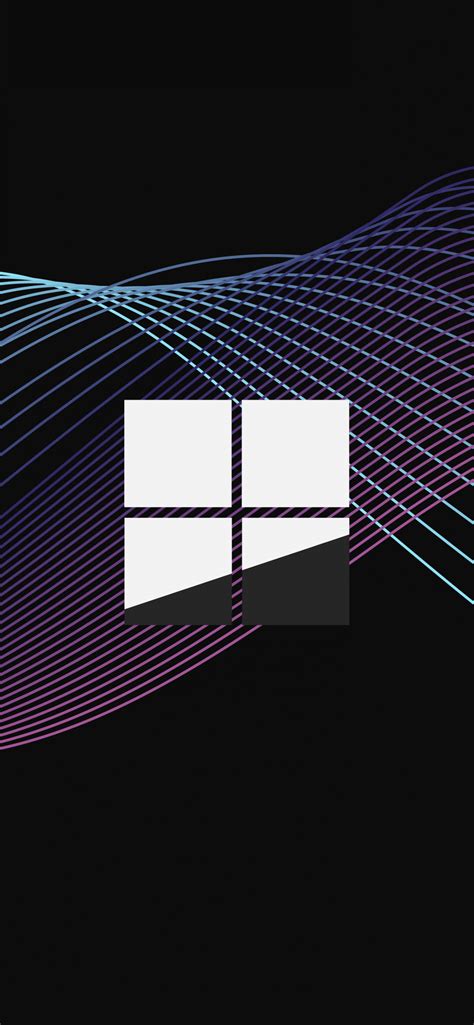 Microsoft Windows Wallpaper 4k Logo Waves Dark Background