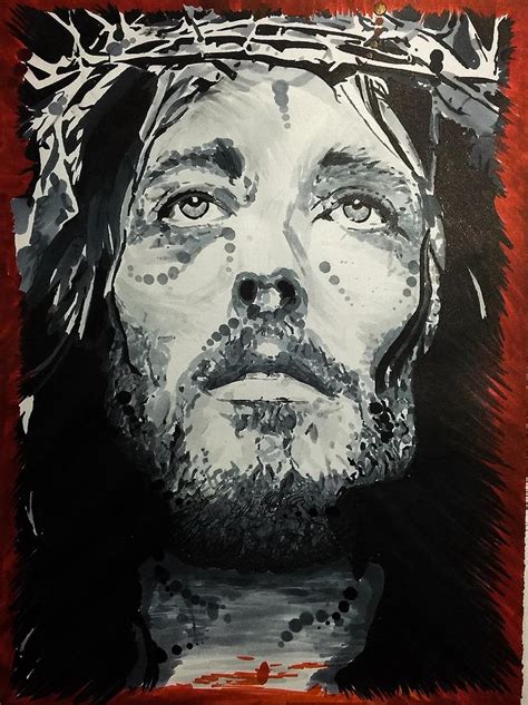 Jesus Abstract Painting By Dustin Storm