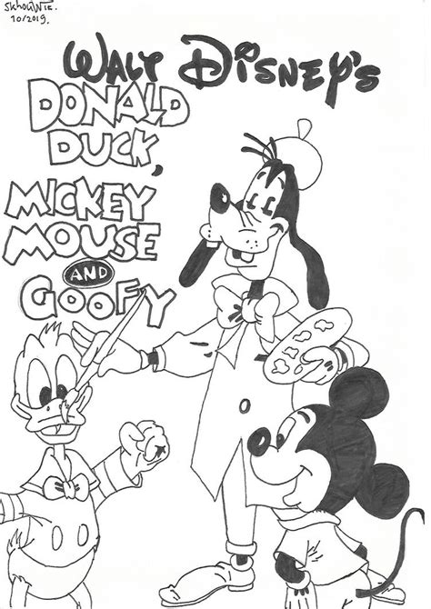 Donald Duck Mickey Mouse Goofy By Skhouwie On Deviantart