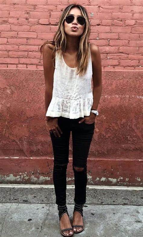 45 ripped jeans outfit ideas every stylish girl should try latest fashion trends