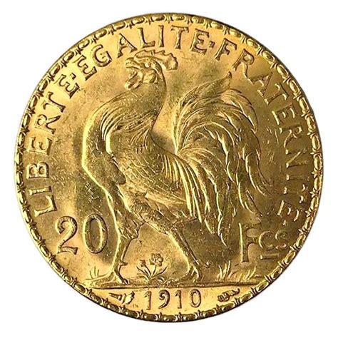 French 20 Franc Gold Roosternapoleon Gold Coins For Sale