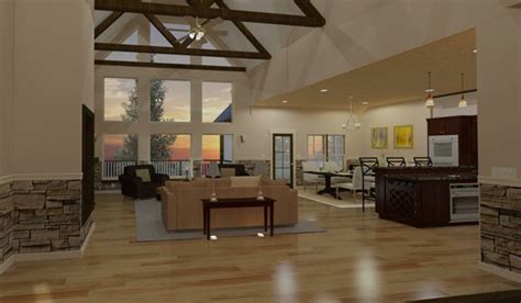 Mountain House With Open Floor Plan By Max Fulbright Designs