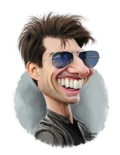 Topgun Tom Cruise By Rocksaw Caricature Examples Caricature Sketch