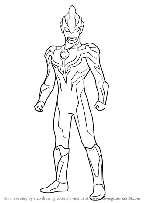 Ultraman Line Drawing