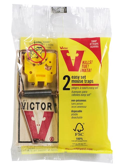 Victor M035 Easy Set Pre Baited Mouse Trap 2 Pack At Sutherlands