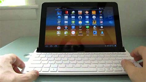 Samsung Galaxy Tab 101 Keyboard Dock Youtube