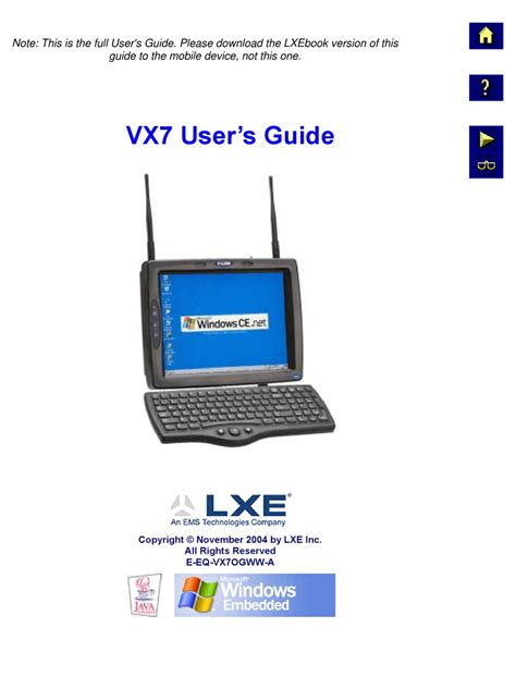 Lxe Vx7 User Manual Pdf Download Manualslib