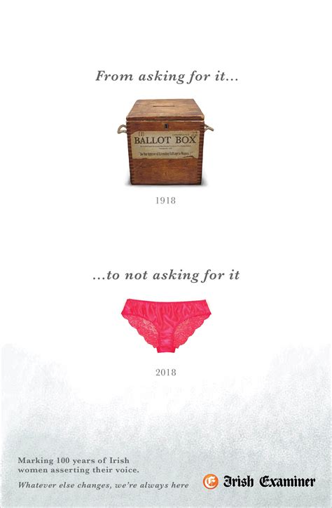 Irish Examiner Print Advert By Chemistry: Women's Vote ...