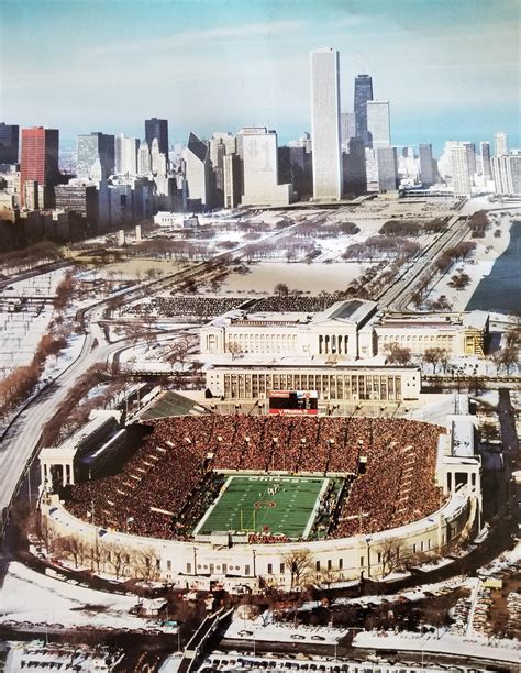 Soldier field was great, the food and beer was good, too. Interesting old poster of Soldier Field (x-post /r ...