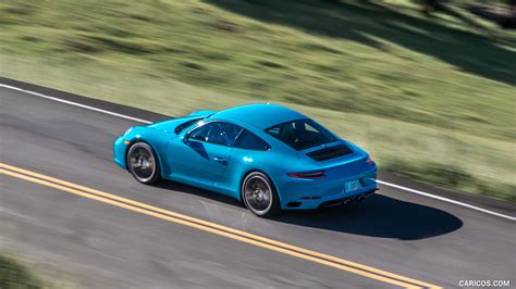 2017 Porsche 911 Carrera S Color Miami Blue Us Spec Top