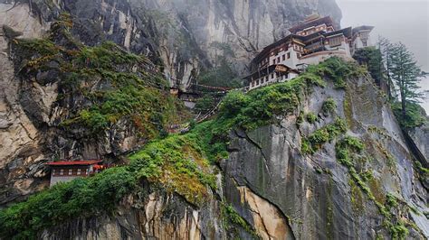 Paro Taktsang Tiger S Nest Monastery Above Paro Valley Bhutan Hd