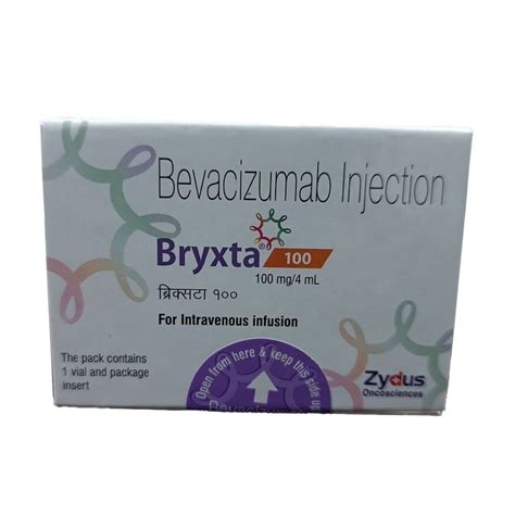 Bryxta Zydus Bevacizumab 100 Mg Injections Dosage Form 4ml Packaging
