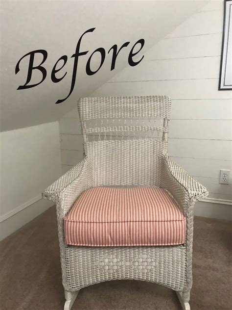 How To Paint Wicker And A Wicker Chair Makeover Home And Gardening