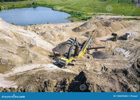 Sand Quarry Stock Image Image Of Digger Quarry Rubble 128495365