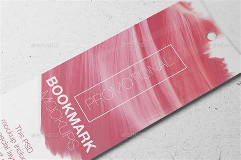 promotional bookmark mockups  wutip graphicriver
