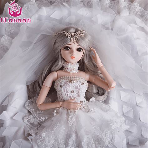 Ucanaan 60cm Elegant 13 Bjd Doll With Outfit Dress Shoes Wigs Makeup