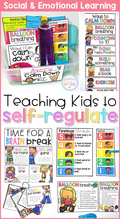 Skills targeted include coping strategies, executive functioning, conflict resolution, managing emotions, positive thinking, and more! Self-Regulation, Calm Down Kit, & Self-Esteem Social ...