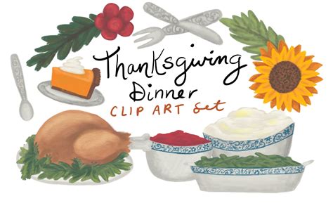 Clipart For Thanksgiving Dinner