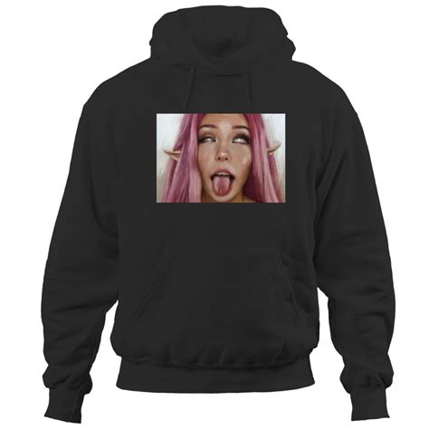 belle delphine artwork with her tongue hoodies sold by kassandradferrell sku 56041239 printerval