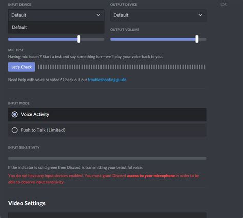 Discord Not Showing My Headphones And They Are Set As Default In