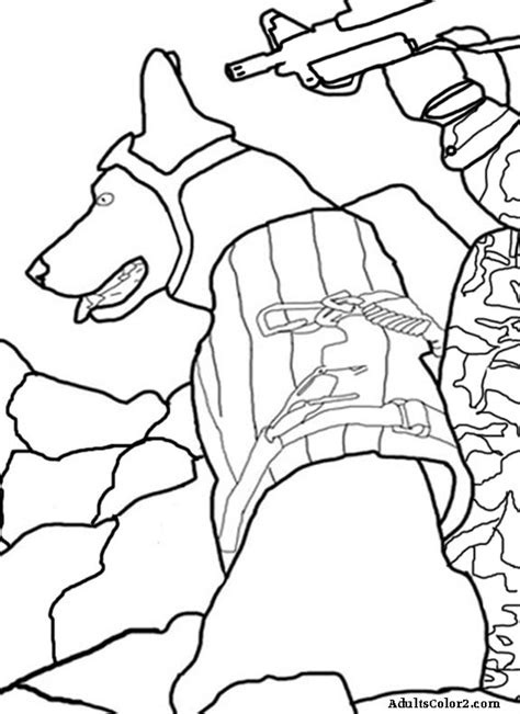 Free printable coloring pages soldiers dog coloring page soldier #2589362. Army Dog Coloring Pages Sketch Coloring Page