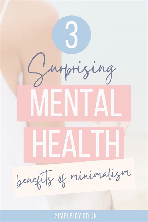 Mental Health Benefits Of Minimalism Simple Joy