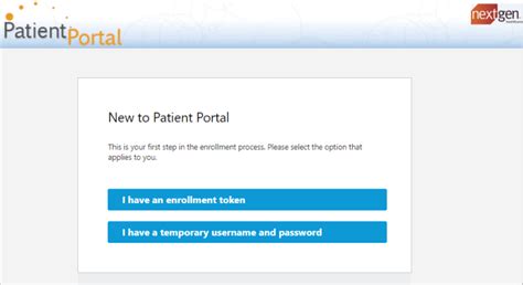 Enroll Nextgen Patient Portal