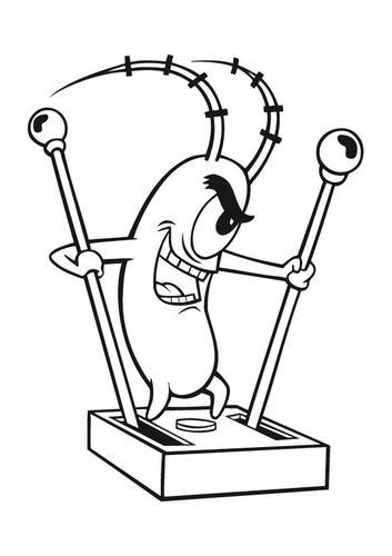 Sandy cheeks against the fish. Interactive Magazine: Plankton SpongeBob Character ...