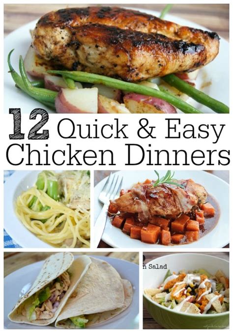 12 Quick & Easy Chicken Dinner Recipes - {Not Quite} Susie ...