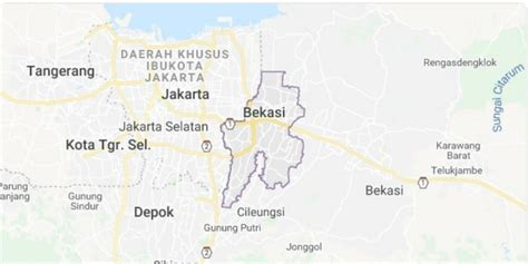 Mengenal Peta Kota Bekasi Di Jawa Barat Dan Batas Wilayahnya Kumparan Com