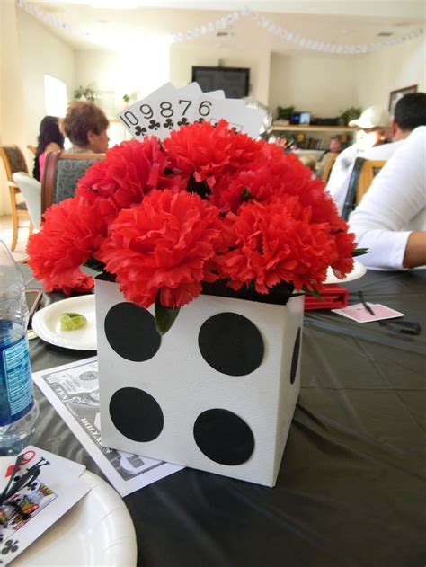 Casino theme party casino night themes can go formal or casual. Casino Themed Centerpiece | Casino themed centerpieces ...