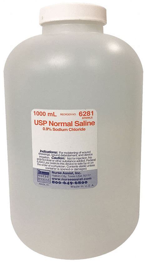 Usp Normal Saline 09 Sodium Chloride Bottle 1000ml Clinaide