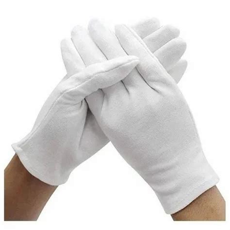 Plain White Cotton Gloves At Rs 8pair In Chennai Id 23069605330