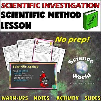 Make observations or do research 3. Scientific Method Steps Lesson- Science Notebook ...