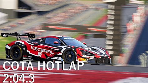 COTA Hotlap W Setup 2 04 300 McLaren 720s GT3 Assetto Corsa