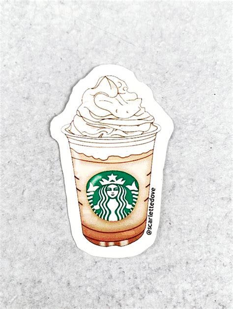 Starbucks Frappuccino Sticker Scarlette Dove