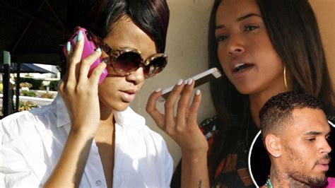 Ok Exclusive Rihanna Calls Karrueche Tran To End Feud Comforts Model