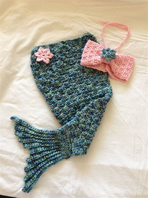 Crocheted Mermaid Costume For Infants By Treasuresbyterrie On Etsy 32