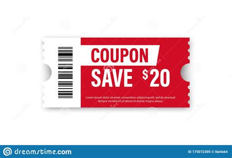 Set Of Template Coupon. Gift Coupon Element Template, Graphics Design ...