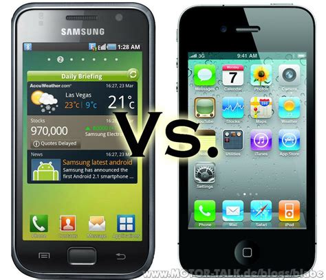 Iphone Versus Galaxy S Iphone 4 Vs Android Samsung Galaxy S