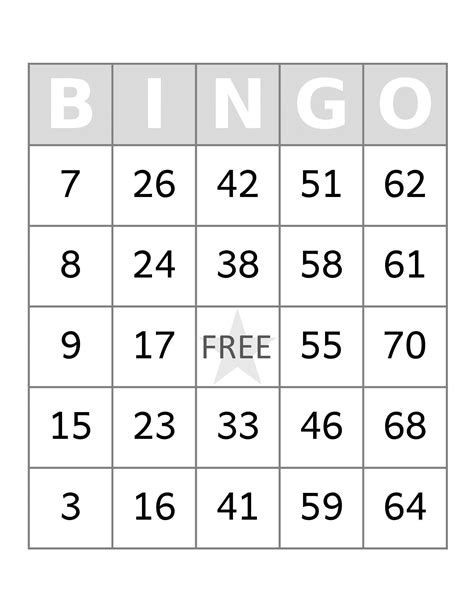 Custom Bingo Cards Free Printable Bingo Cards Printable Templates