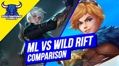 Mobile Legends Vs League Of Legends Wild Rift Comparison Youtube