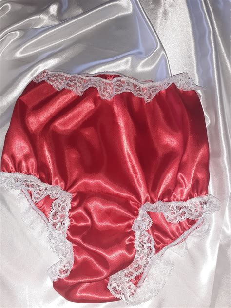 frilly lined satin briefs ladies woman s panties knickers etsy uk