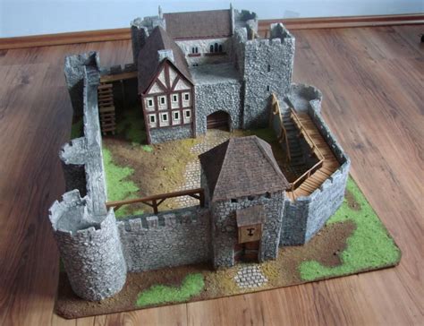 The Album Presents A Model Of A Medieval Castle Entirely
